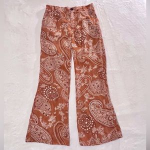 ZARA Printed Flared Pants